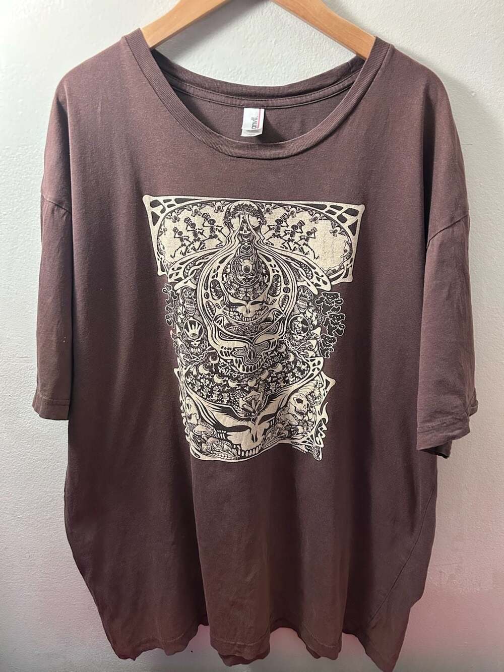 Vintage 2009 Grateful Dead Graphic T-Shirt Brown XL